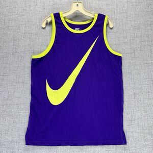 Vintage Nike Tank Top Men's Size Large Purple Swoosh Shirt